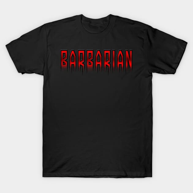 BARBARIAN T-Shirt by richardsimpsonart